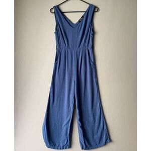 Lulu’s sz XS Sleeveless cotton blue‎ jumpsuit